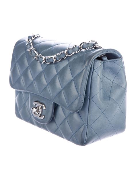 chanel square bag blue|Chanel mini flap bags sale.